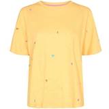 Nümph Dame - Gul T-shirts & Toppe Nümph Nukristin T-shirt - Lemon Drop