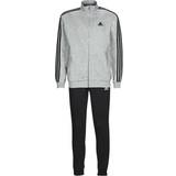Herre Jumpsuits & Overalls adidas Basic 3-Stripes French Terry Track Suit - Medium Grey Heather/Black