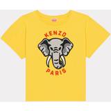 Kenzo Bomuld - Gul Overdele Kenzo Elephant T Shirt