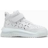 Versace Hvid Sko Versace White Slashed Odissea Sneakers 1W00P Optical White- IT