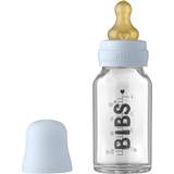 Glas Babyudstyr Bibs Glassutteflaske Komplet Sæt 110ml