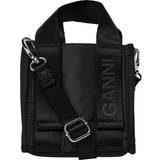 Ganni Tote Bag & Shopper tasker Ganni Recycled Tech Mini Tote A4920 Black Sort One Size