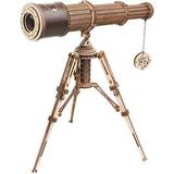 Trælegetøj Mikroskop & Teleskop Robotime Monocular Telescope Model Wooden Kit