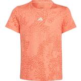 Sølv T-shirts Børnetøj adidas 3-Stripes Run T-Shirt Orange