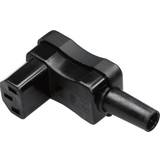 Kaiser Kabelclips & Fastgøring Kaiser 798/sw/C IEC connector 798 Socket, right angle Total number of pins: 2 PE 10 A Black 1 pcs