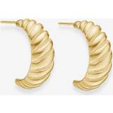 Camilla Krøyer Jewellery Classic Twist Dome Hoops - Gold