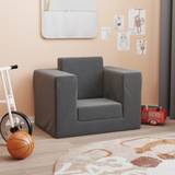 VidaXL Siddemøbler vidaXL sofa til børn blødt plys antracitgrå