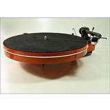 Pladespiller Analogis matte six turntable slipmat from leather/meather mat black 6123