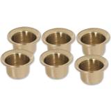 Lysestager, Lys & Dufte Axminster Set of 6 solid brass cups factory Candle Holder