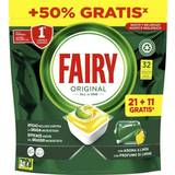 Fairy Rengøringsudstyr & -Midler Fairy All in One Dishwasher Tablets Lemon 32-pack
