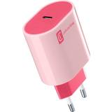 Mobilopladere - Pink Batterier & Opladere Cellularline USB-C Ladegerät #Stylecolor Universal Netzwerk-Ladegerät20W bunt