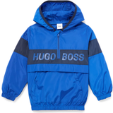 Hugo Boss Overtøj HUGO BOSS Kid's Water Repellent Windbreaker with Half-Zip - Blue (J26404-428)