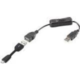 Renkforce Sort - USB-kabel Kabler Renkforce RF-3322982, 0,25