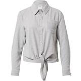 Only Grå Bluser Only Lecey Blouse - Dark Gray/White