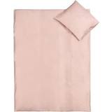 Bambus - Pink Tekstiler Nature By Borg Junior sengetøj 100x140 - Rosa Bambus