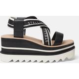 36 ½ - Hvid Sandaler med hæl Stella McCartney Sneak-Elyse Striped Platform Sandal