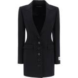 Dolce & Gabbana Polyamid Overtøj Dolce & Gabbana Single Breasted Technical Jersey Turlington Jacket - Black