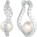 Sif Jakobs Ponza Earrings - Silver/Transparent/Pearls