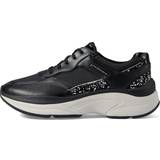 Rockport Gummi Sko Rockport Women's Prowalker Laceup Sneaker, Black Leather/Textile ECO