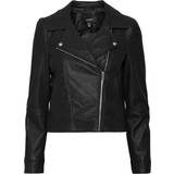 Vero Moda Polyuretan Tøj Vero Moda Biker Jacket - Black