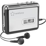 Renkforce Sort Høretelefoner Renkforce Kassetten Digitalisierer, MP3 Player +