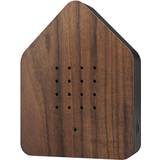 Zwitscherbox Holz Nuss/Schwarz Staukasten