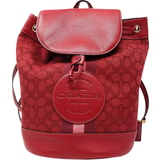 Coach Rygsække Coach Dempsey Signature Jacquard Logo Patch Backpack - Red Apple