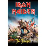 Polyester Brugskunst Iron Maiden The trooper Flag Plakat