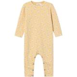 Gul Nattøj Lil'Atelier Baby's Flola Long Sleeves Night Suit - Sahara Sun