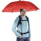 Rød Paraplyer Walimex Pro Swing handsfree Regenschirm rot mit Tragegestelll 17916