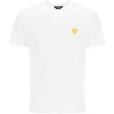 Versace T-shirts & Toppe Versace Medusa Embroidered T-shirt - Optical White