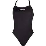 32 - Dame Badedragter Arena Solid Lightech High Swimsuit - Black