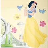 Multifarvet - Prinsesser Indretningsdetaljer RoomMates Disney Snow White Peel & Stick Giant Wall Decal with Gems