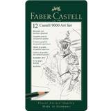 Grå Blyanter Faber-Castell Castell 9000 Graphite Pencils Art 2H-8B Set 12-pack