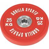 25 kg - Jern Vægtskiver Gorilla Sports Bumper Plates 25kg