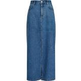 32 - Dame - Slids Nederdele Neo Noir Frankie D Skirt - Vintage Blue