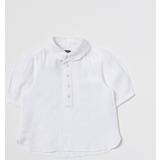 Korte ærmer Skjorter Børnetøj Polo Ralph Lauren Shirt Kids White