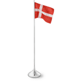 Rosendahl Rød Brugskunst Rosendahl Table Flag Danish Dekoration