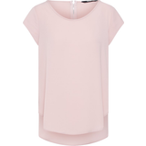 32 - Pink Overdele Only Vic Loose Short Sleeve Top - Pink