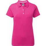 Dame - Pink Polotrøjer FootJoy Stretch Pique Solid Polo Shirt - Hot Pink