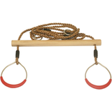 Nordic Play Wooden Trapeze Swing with Rings