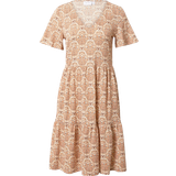Vila Korte kjoler - XS Vila Natalie Summer Dress - Beige/Sand