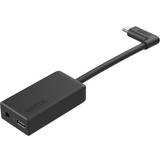 Et stik - Han – Hun - Kabeladaptere Kabler GoPro Angled USB C-USB C/3.5mm M-F Adapter