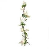 Hvid Kunstige planter BigBuy Home Dekorative Blomster 160 Pæon Kunstig plante