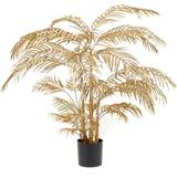 Guld Kunstige planter Emerald areca-palme 145 guldfarvet Kunstig plante