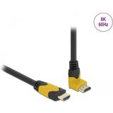DeLock HDMI-kabler - Standard HDMI-standard HDMI DeLock High Speed HDMI-kabel 2.1 Opad Vinklet