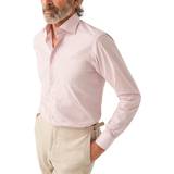 Eton Dame Skjorter Eton Contemporary Fit Pink Striped Poplin Shirt Mand Langærmede Skjorter hos Magasin Pink