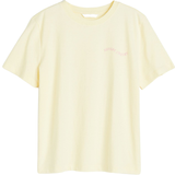H&M Dame - Gul Overdele H&M T-shirt - Light Yellow/Sunset Chaser