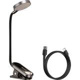 Grå - LED-belysning - Plast Bordlamper Baseus Comfort Reading Mini Clip Dark Gray Bordlampe 29cm