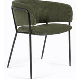Grøn - Metal Køkkenstole LaForma Runnie, Spisebordsstol, vintage, industriel, stof Køkkenstol